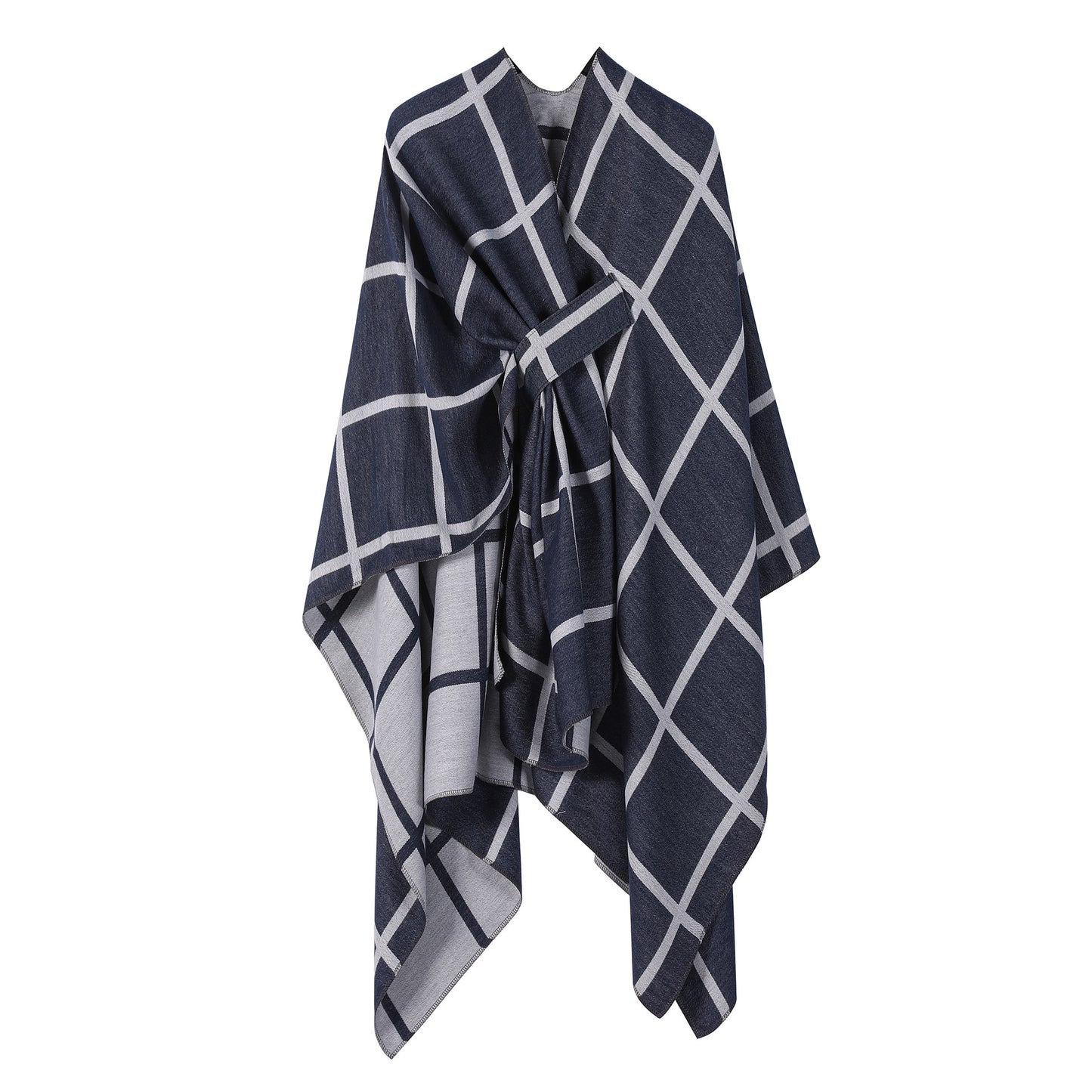 Women's Fashion Gingham Check Warm Scarf