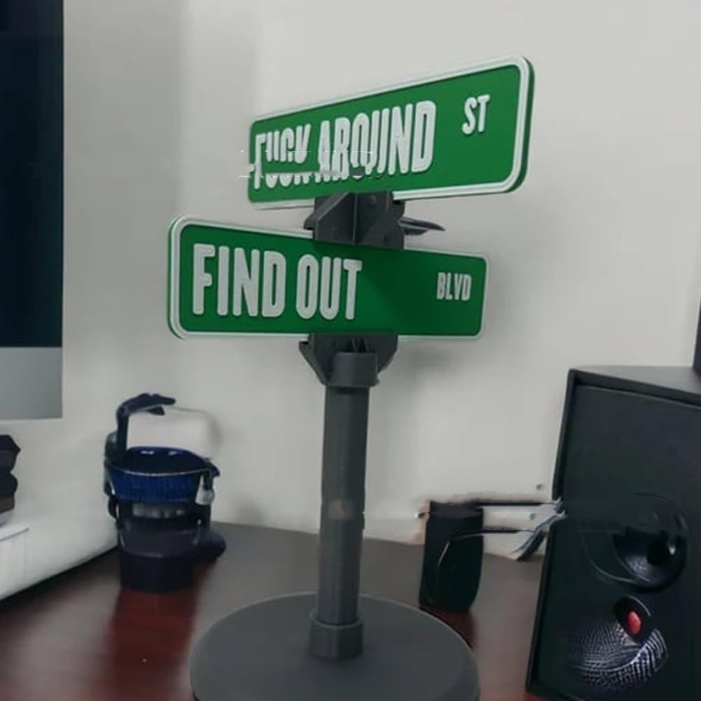 Street Sign Desk Decoration