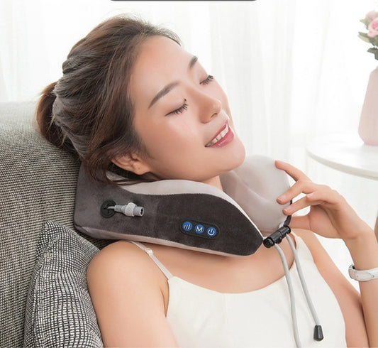 Electric Neck Massager U shaped Pillow Multifunctional Portable Shoulder Cervical Massager Outdoor Home Car  Massage