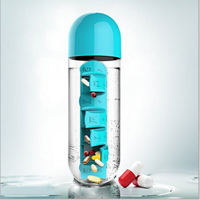 Pill Box Water Bottle