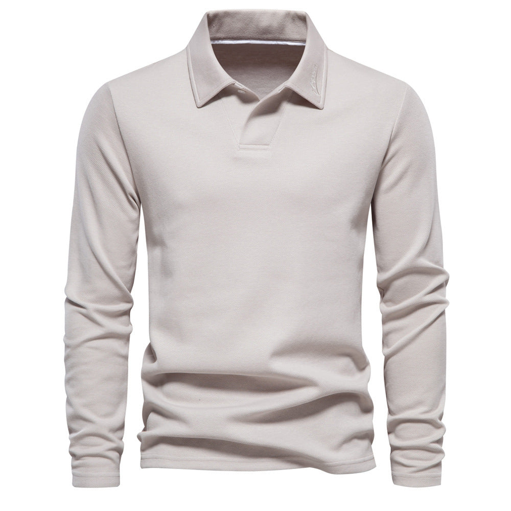 Long-sleeved Polo Shirt Men's