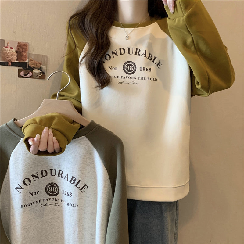 Long Sleeve Hooded Printed Women