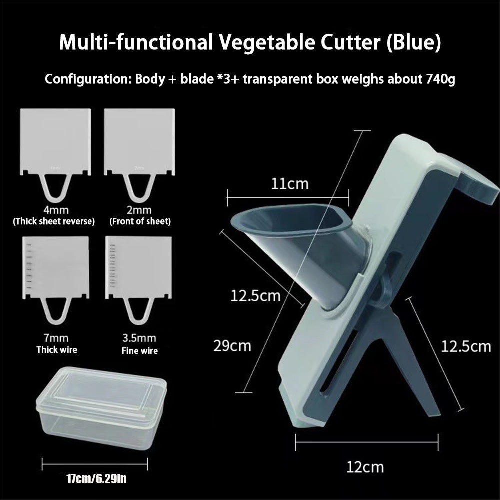 Food Slicer, Adjustable 3 In 1 Slicer For Kitchen