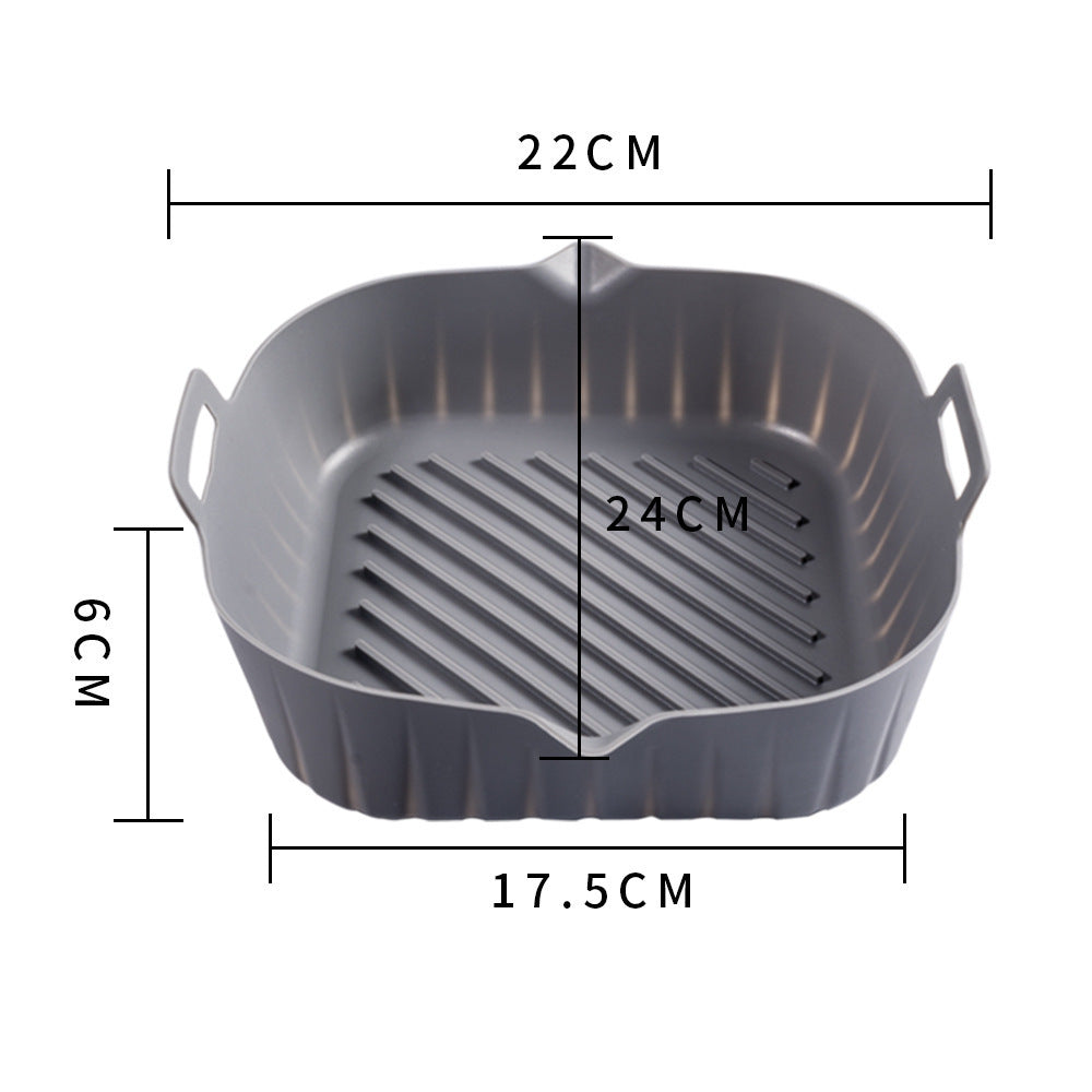 Silicone Air Fryer Baking Tray Round Thickened Foldable