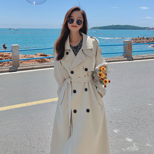 Korean Style Loose Design Casual Long Coat