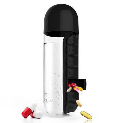 Pill Box Water Bottle