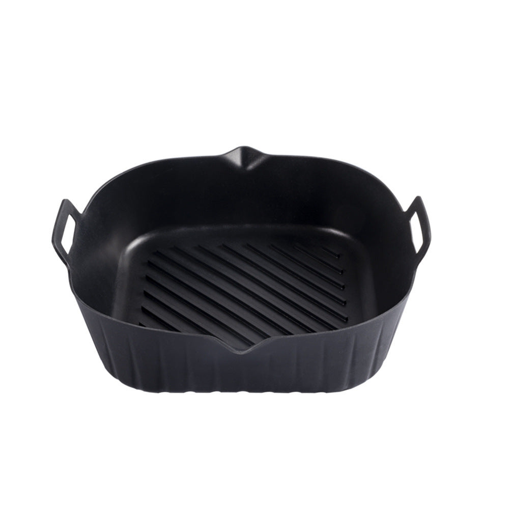 Silicone Air Fryer Baking Tray Round Thickened Foldable