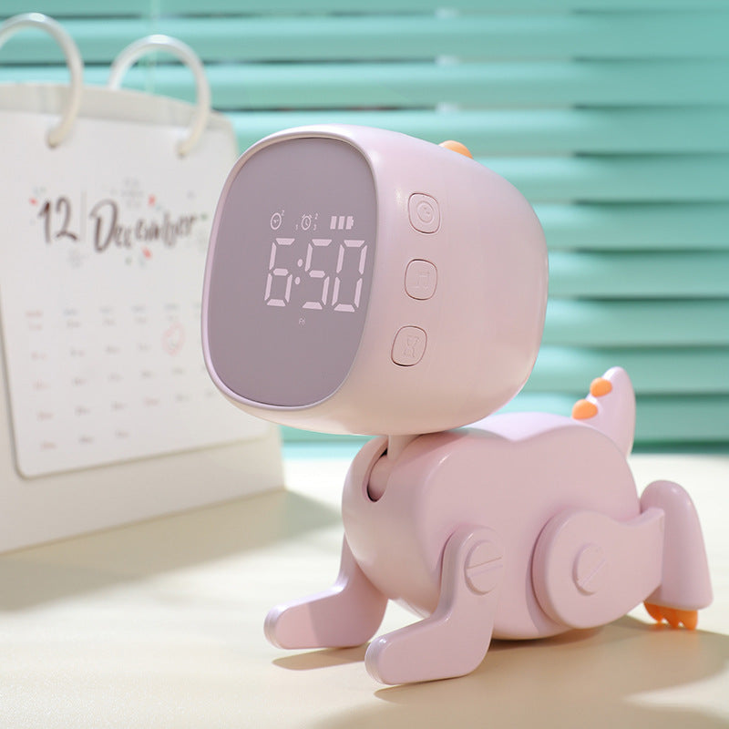 Cartoon Changeable Little Dinosaur Alarm Clock USB Electronic Clock