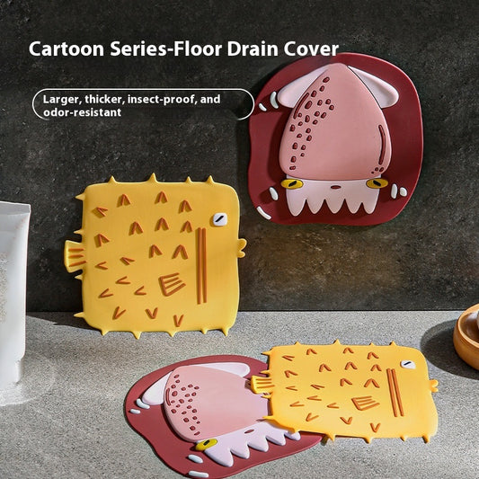 Cartoon Bathroom Closure Anti-odor Floor Drain Odor Preventer