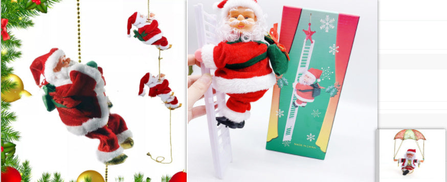 Electric Climbing Santa