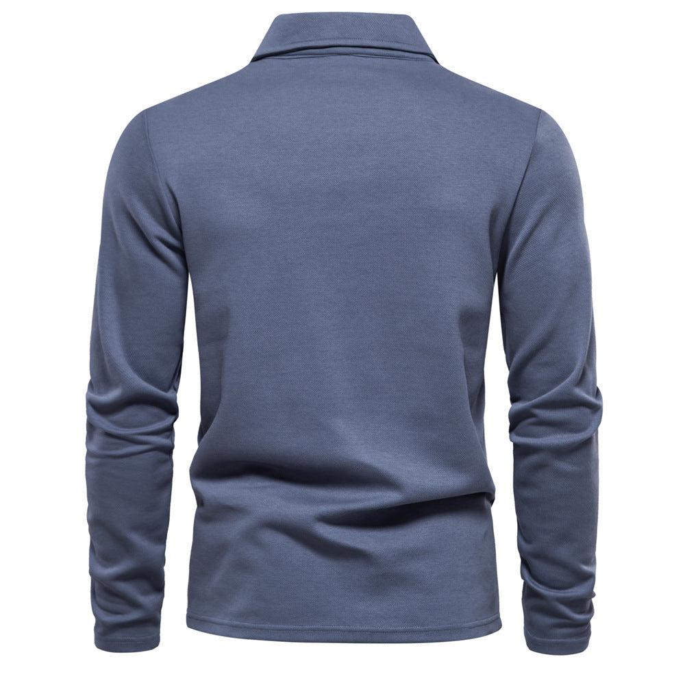 Long-sleeved Polo Shirt Men's