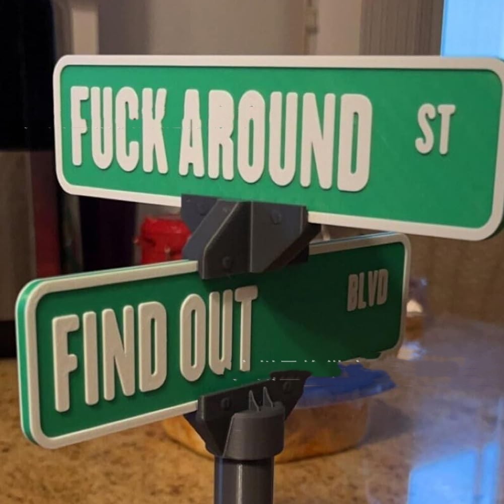 Street Sign Desk Decoration