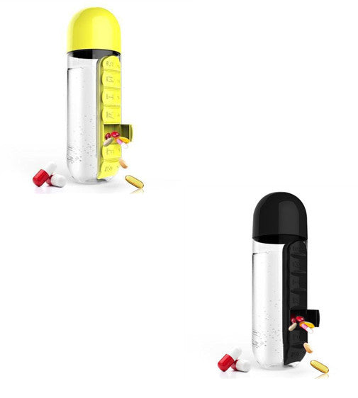 Pill Box Water Bottle