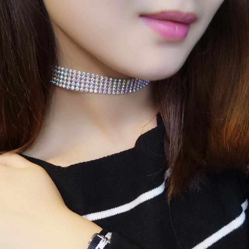 Crystal Rhinestone Choker for Women