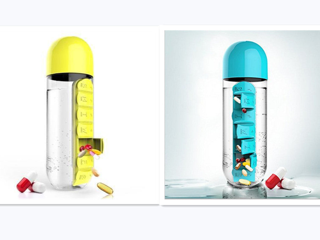 Pill Box Water Bottle