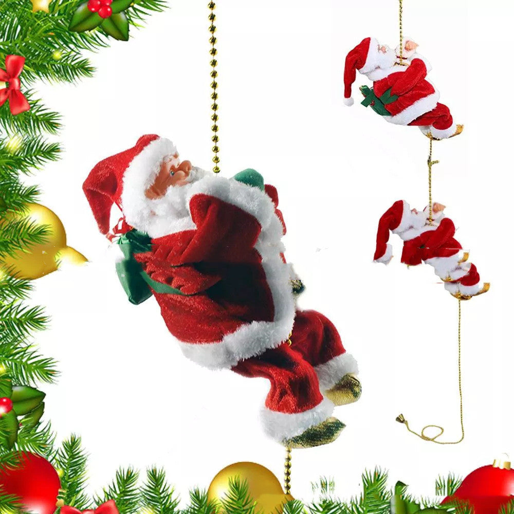 Electric Climbing Santa