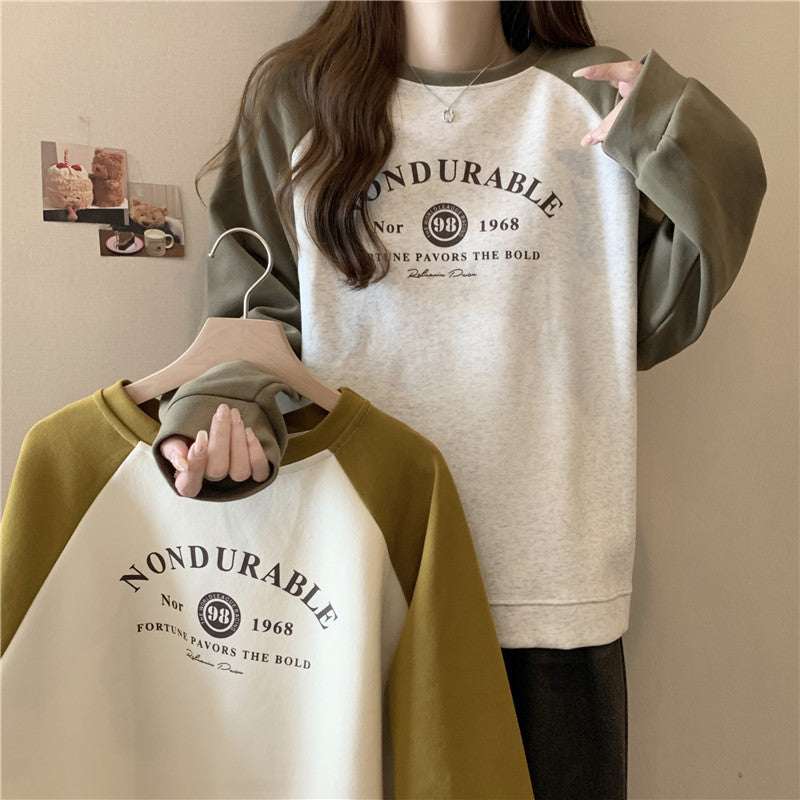 Long Sleeve Hooded Printed Women