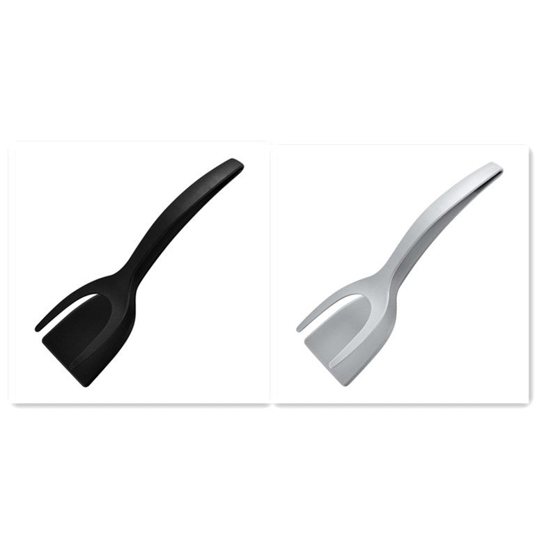 2 In 1 Grip And Flip Tongs Egg Spatula Tongs