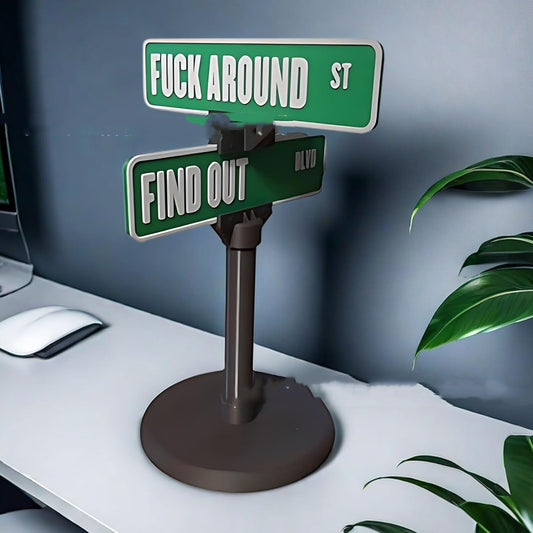 Street Sign Desk Decoration