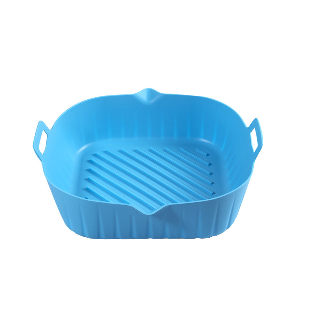 Silicone Air Fryer Baking Tray Round Thickened Foldable