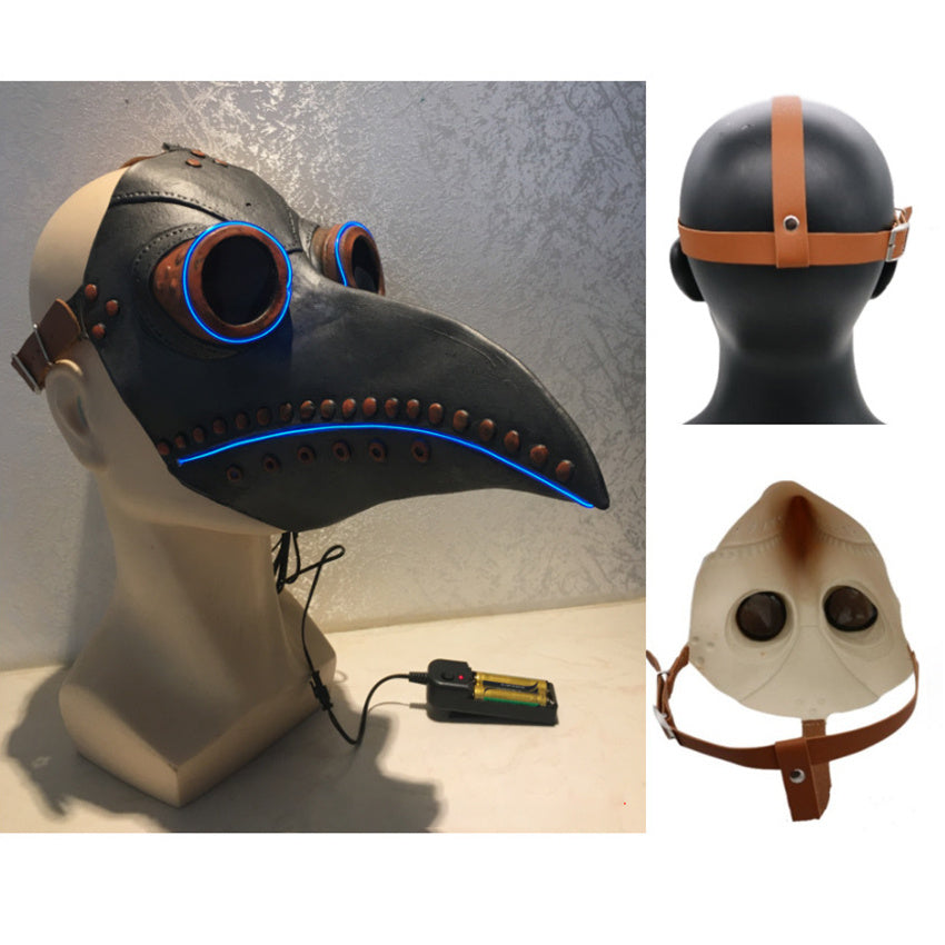 Halloween Bird Doctor LED Glowing Party Mask