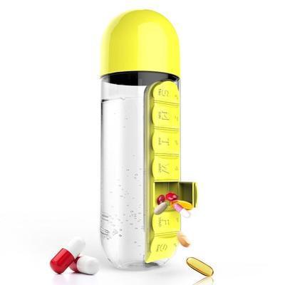 Pill Box Water Bottle