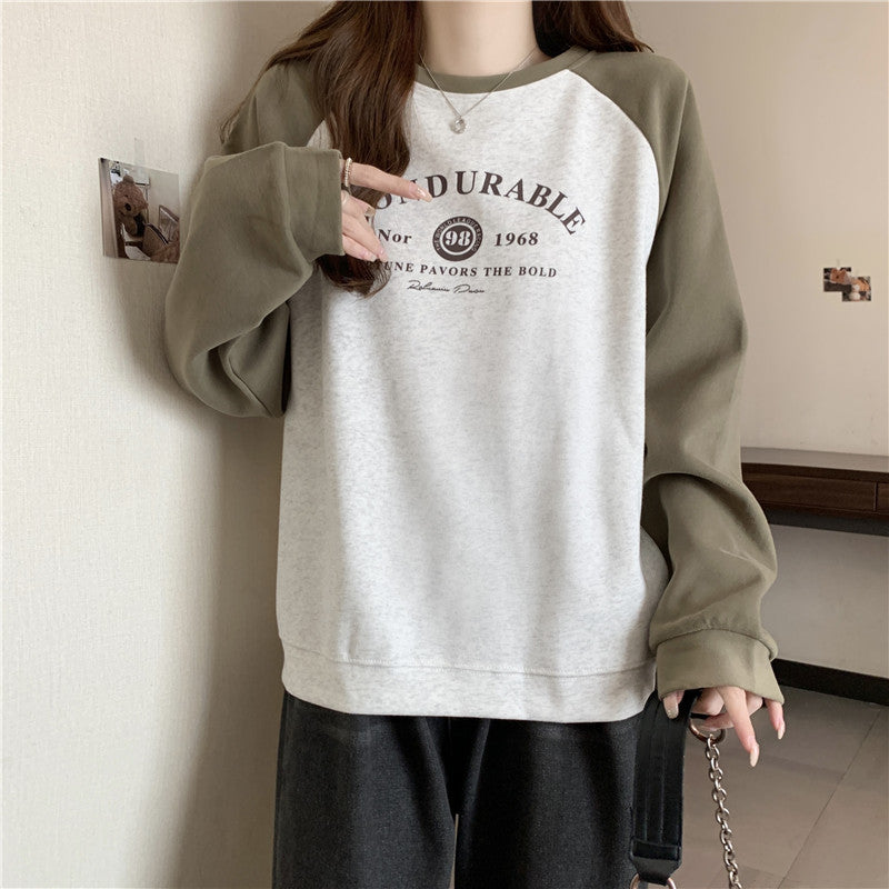 Long Sleeve Hooded Printed Women