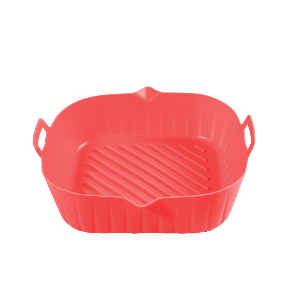 Silicone Air Fryer Baking Tray Round Thickened Foldable